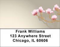 Oriental Cherry Blossoms Address Labels | LBQBG-34