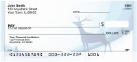 Deer Winter Holiday Personal Checks | QBB-19