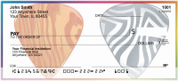 Psychedelic Guitar Pics Personal Checks | ZMUS-09
