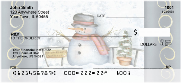 Snowflake Collector Personal Checks | JHS-19