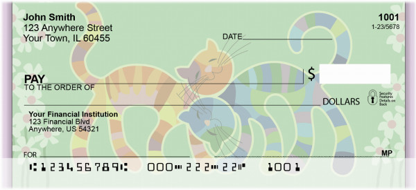 Purrfectly Adorable Kitten Personal Checks | QBA-96