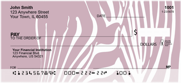 Hot Pink Safari Personal Checks | QBD-20