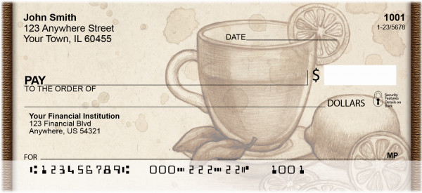 Vintage Coffee, Tea Or Me Personal Checks | QBH-42
