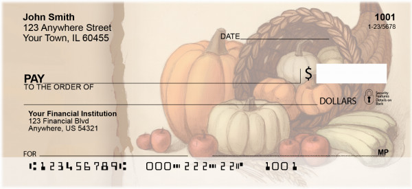 Fall Harvest Personal Checks | QBI-16