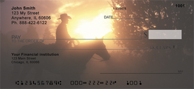 The Roundup At Sunset Personal Checks