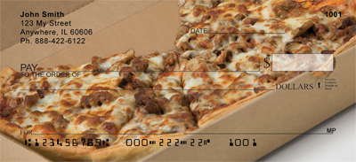 Pizza Delivered Personal Checks