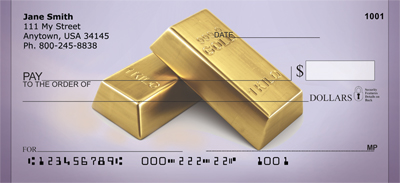 Gold Bars Personal Checks