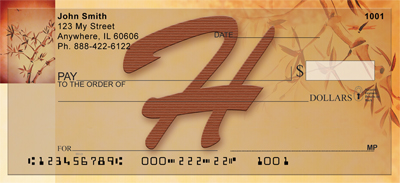 Strength And Longevity Monogram H Personal Checks