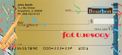 Fat Tuesday Personal Checks