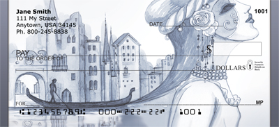 Venetian Goddess Of Romance Personal Checks