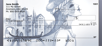 Venetian Goddess Of Romance Personal Checks