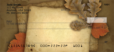 Weathered And Worn Personal Checks