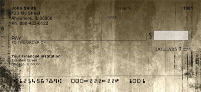 Coffee Grunge Personal Checks
