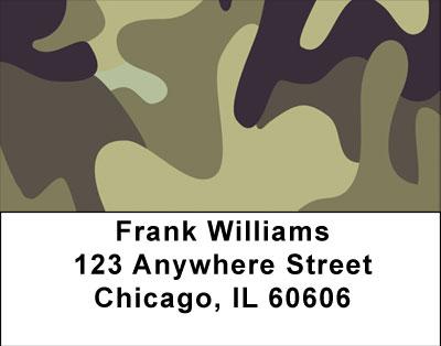 Camouflage Browns And Golds Address Labels