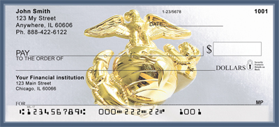 Marine Corp Emblem Personal Checks