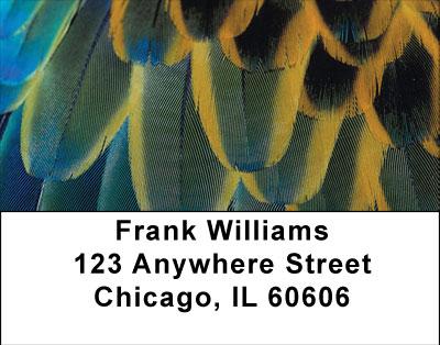 Feather Blues Address Labels