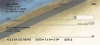 Geometric Grunge Personal Checks