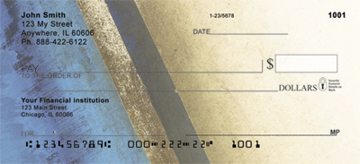 Geometric Grunge Personal Checks