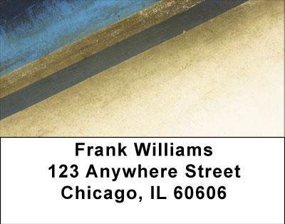 Geometric Grunge Address Labels