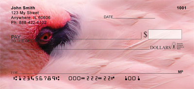 Pink Flamingo Personal Checks