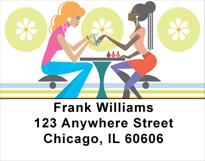 African Girly Girls Address Labels