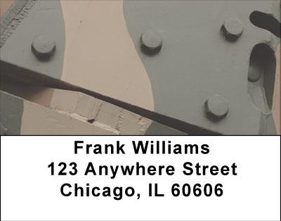 Camo Rivets Address Labels