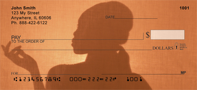 Female Silhouettes Personal Checks