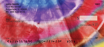 TieDye Retro Personal Checks