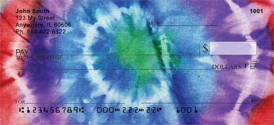 TieDye Retro Personal Checks