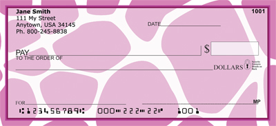 Funky Animal Prints Personal Checks