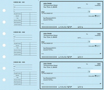 DESKSET BLUE SAFETY PERSONAL CHECKS