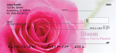 Bloom Where You're Planted Personal Checks