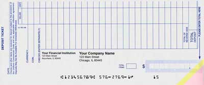 Business Deposit Book - Style 1