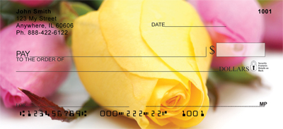 Spring Rose Boquet Personal Checks