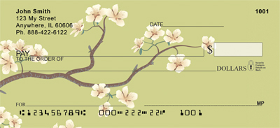 Oriental Blossoms In Spring Personal Checks