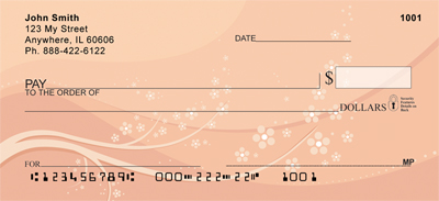 Oriental Inspired Sakura Blossoms Personal Checks
