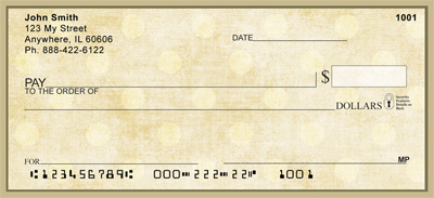 Vintage Dots Personal Checks