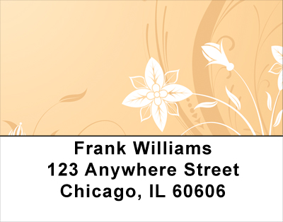 Filigree Flowers Address Labels