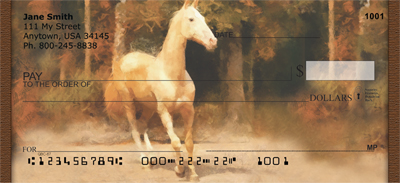 Horses In Fall Personal Checks