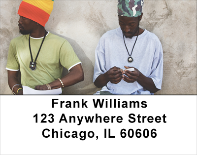 Rasta Man Address Labels