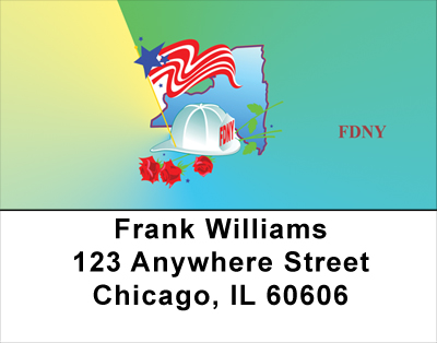A Tribute To Heroes Of FDNY Address Labels