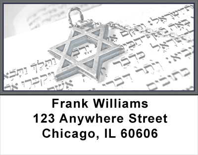 Star Of David Address Labels