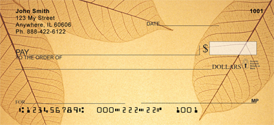 Golden Leaves Personal Checks