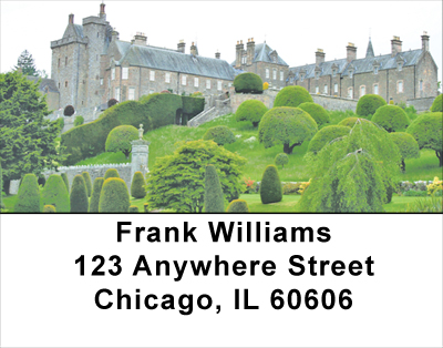 European Castles Topiary Gardens Address Labels