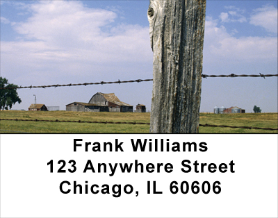 Barbed Wire Fences Address Labels