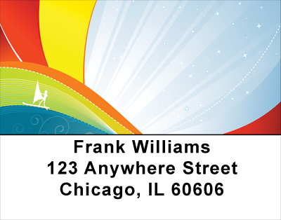 Windsurfing Abstract Address Labels