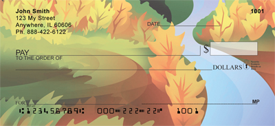 Colorful Mountain Magic Personal Checks