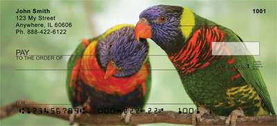 Love Birds In The Tropics Personal Checks