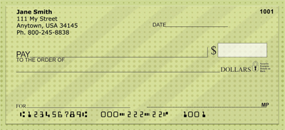Classic Dotted Stripes Personal Checks