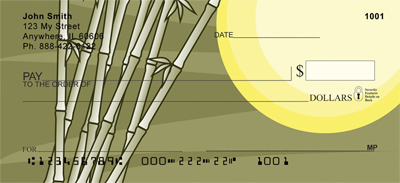 Bamboo Sunrise Personal Checks
